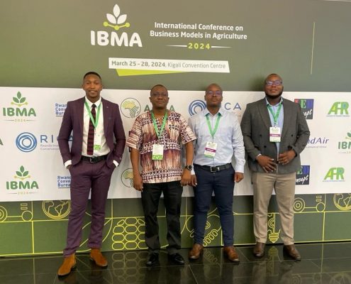 Dr Moses Lubinga (Manager: Agro-food chains), Mr. Thulani Ningi (Economist: Agro-food chains), Mr. Bhekani Zondo (Agricultural Economist: Trade Research) and Mr. Bernard Manganyi (Economist: Smallholder Market Access, delegates from the National Agricultural Marketing Council (NAMC) flew out of the country to Kigali, in Rwanda, to attend the 2nd International Business Models in Agriculture (IBMA 2024) conference.